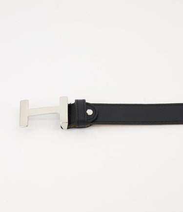 Kastgeluk  classic riem met zilveren buckle